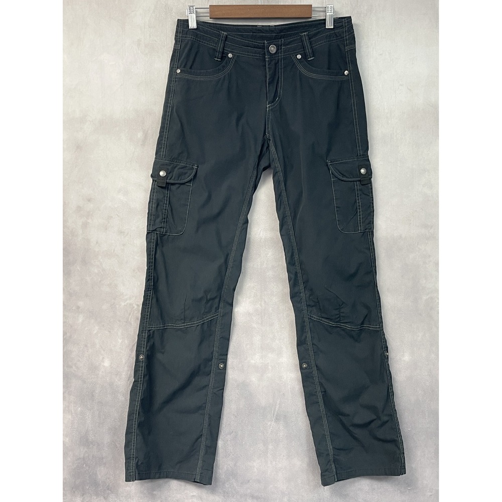 KUHL Womens Cargo Pants Size 8 Regular Gray Stretch Straight Leg Hiking Outdoor